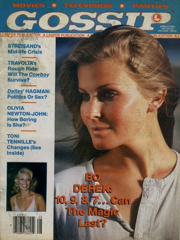 RONA BARRETTS GOSSIP magazine side cover August 1980
