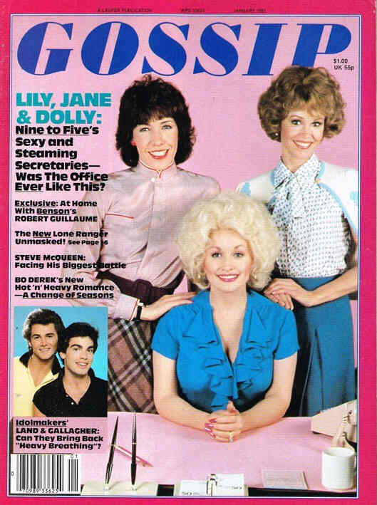 GOSSIP magazine side cover January 1981