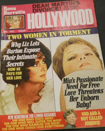 RONA BARRETTS HOLLYWOOD magazine side cover February 1970