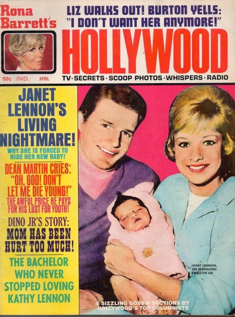 RONA BARRETTS HOLLYWOOD magazine side cover April 1970
