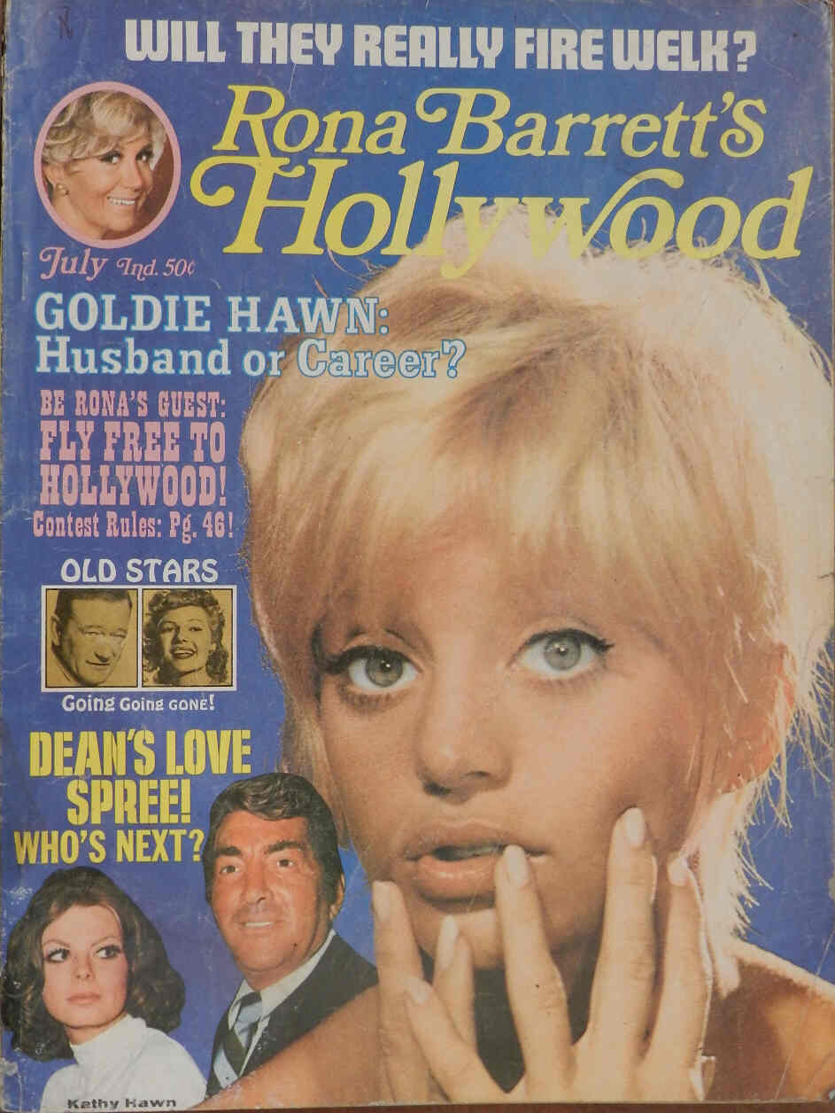 RONA BARRETTS HOLLYWOOD magazine side cover July 1970