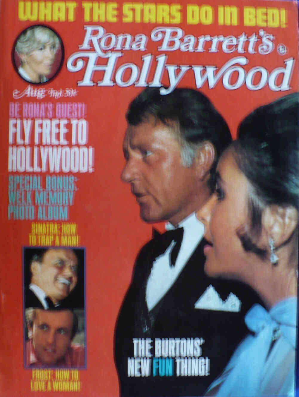 RONA BARRETTS HOLLYWOOD magazine side cover August 1970
