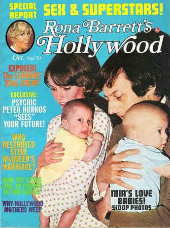 RONA BARRETTS HOLLYWOOD magazine side cover October 1970