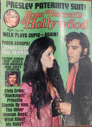 RONA BARRETTS HOLLYWOOD magazine side cover November 1970
