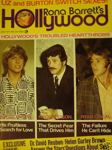 RONA BARRETTS HOLLYWOOD magazine side cover July 1971
