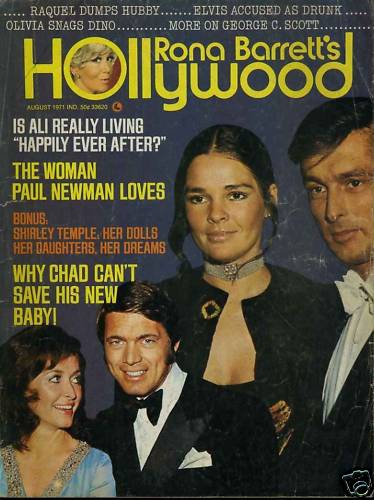 RONA BARRETTS HOLLYWOOD magazine side cover August 1971