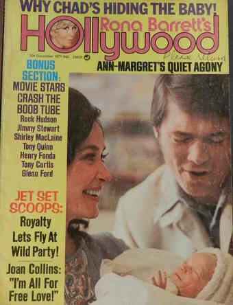 RONA BARRETTS HOLLYWOOD magazine side cover December 1971