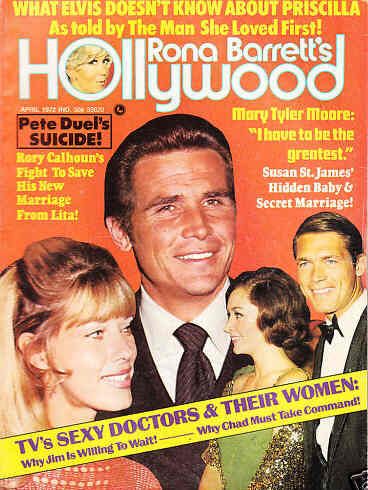 RONA BARRETTS HOLLYWOOD magazine side cover April 1972