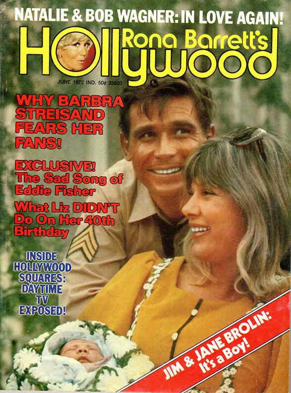 RONA BARRETTS HOLLYWOOD magazine side cover June 1972
