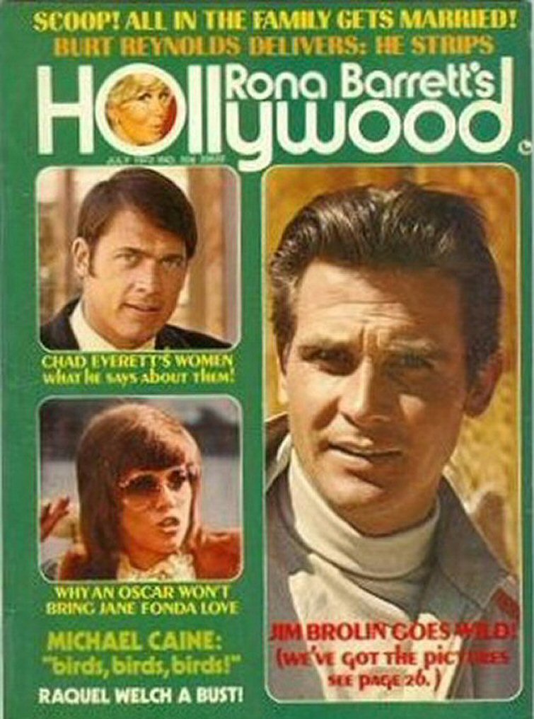 RONA BARRETTS HOLLYWOOD magazine side cover July 1972