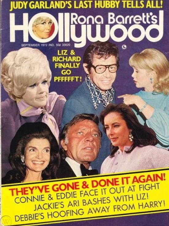RONA BARRETTS HOLLYWOOD magazine side cover September 1972