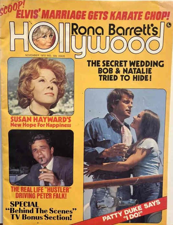 RONA BARRETTS HOLLYWOOD magazine side cover November 1972
