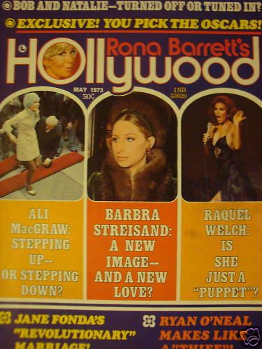 RONA BARRETTS HOLLYWOOD magazine side cover May 1973
