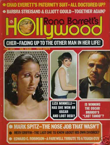 RONA BARRETTS HOLLYWOOD magazine side cover June 1973