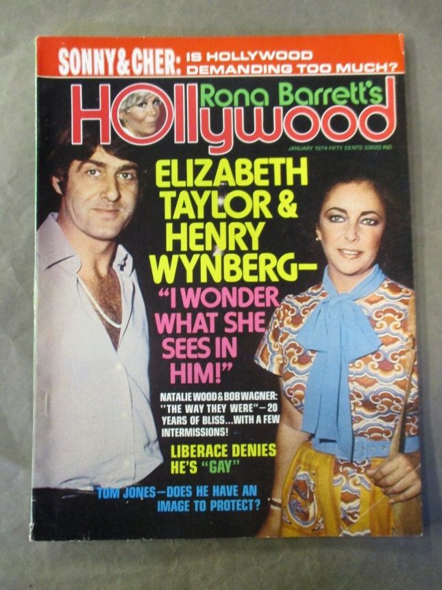 RONA BARRETTS HOLLYWOOD magazine side cover January 1974