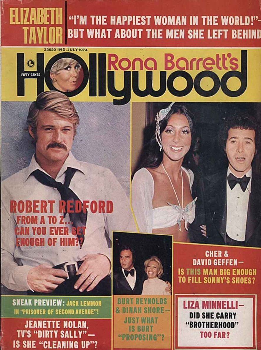 RONA BARRETTS HOLLYWOOD magazine side cover July 1974