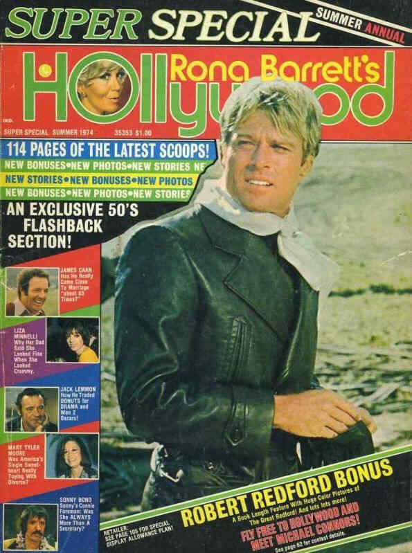 RONA BARRETTS HOLLYWOOD magazine side cover  Summer Annual  1974