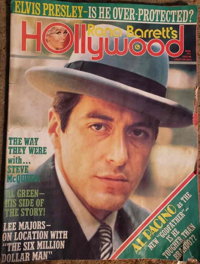 RONA BARRETTS HOLLYWOOD magazine side cover March 1975