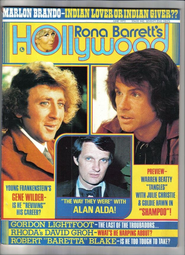 RONA BARRETTS HOLLYWOOD magazine side cover June 1975