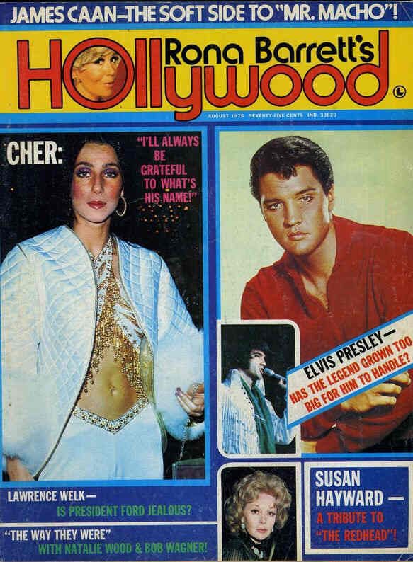 RONA BARRETTS HOLLYWOOD magazine side cover August 1975