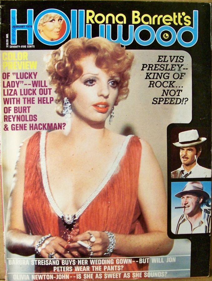 RONA BARRETTS HOLLYWOOD magazine side cover February 1976