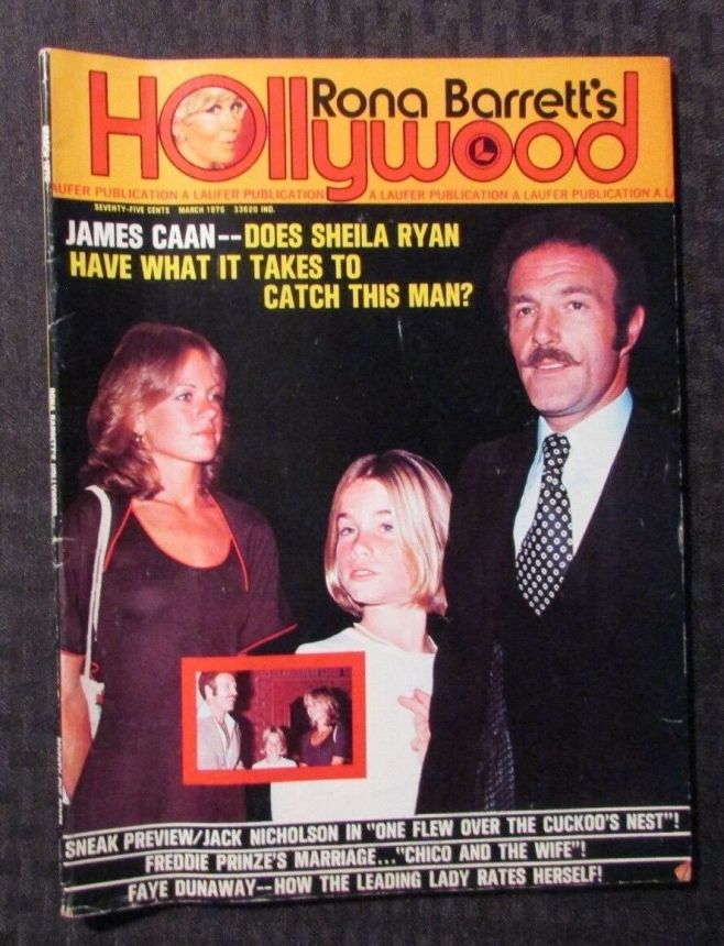 RONA BARRETTS HOLLYWOOD magazine side cover March 1976