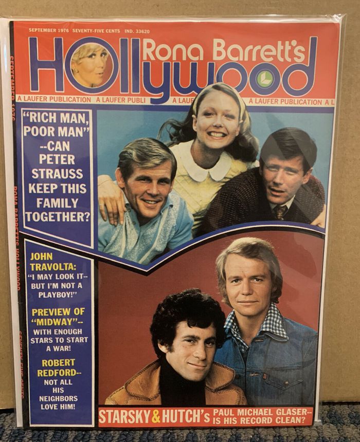 RONA BARRETTS HOLLYWOOD magazine side cover September 1976