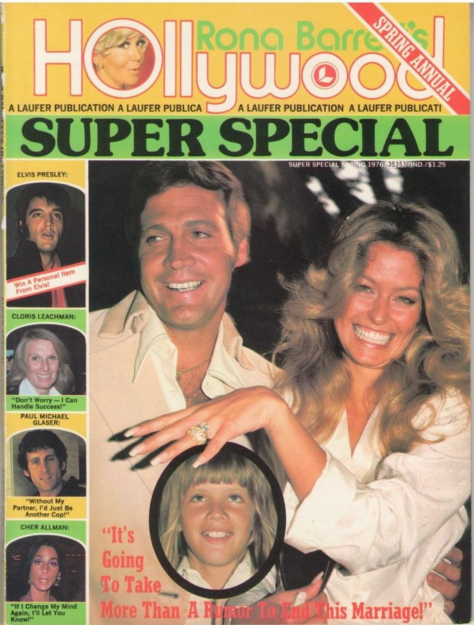 RONA BARRETTS HOLLYWOOD magazine side cover  Spring Annual  1976
