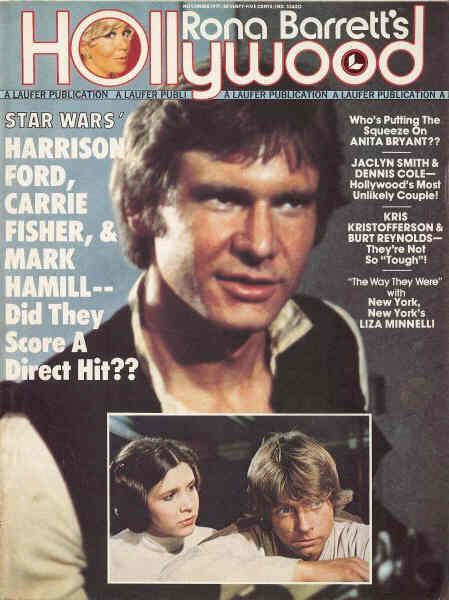 RONA BARRETTS HOLLYWOOD magazine side cover November 1977