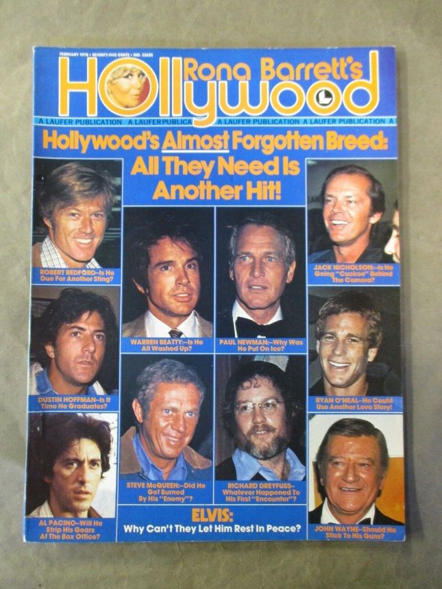 RONA BARRETTS HOLLYWOOD magazine side cover February 1978