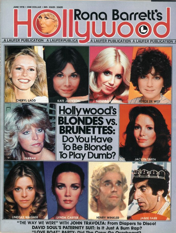 RONA BARRETTS HOLLYWOOD magazine side cover June 1978
