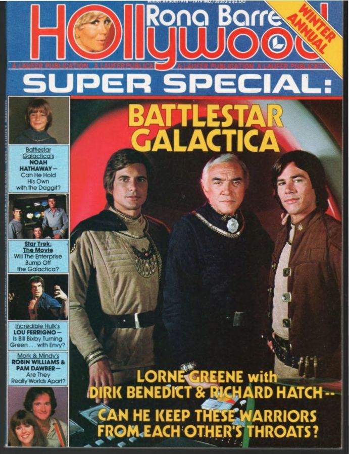 RONA BARRETTS HOLLYWOOD magazine side cover  Winter Annual  1978