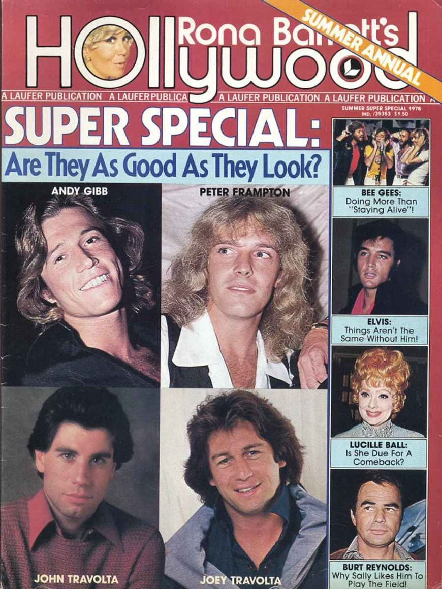 RONA BARRETTS HOLLYWOOD magazine side cover  Summer Annual  1978