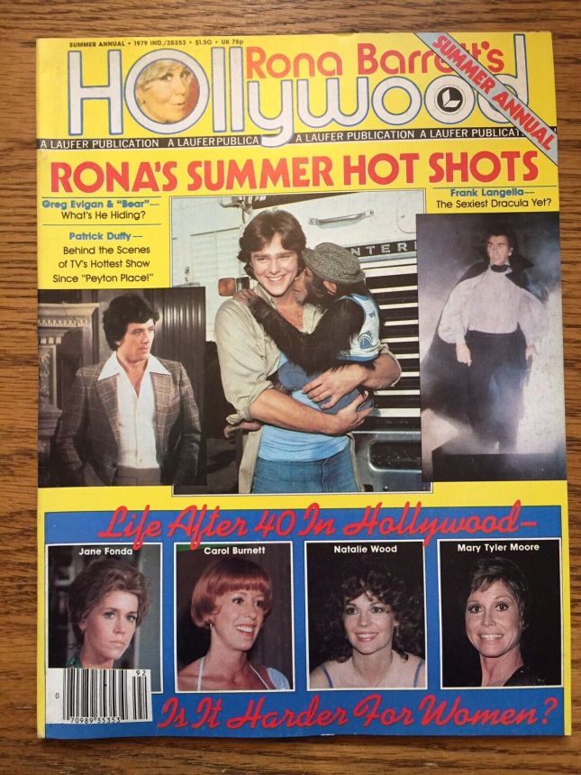 RONA BARRETTS HOLLYWOOD magazine side cover  Summer Annual  1979