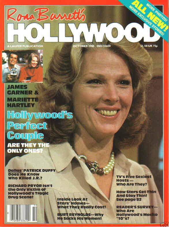 RONA BARRETTS HOLLYWOOD magazine side cover October 1980
