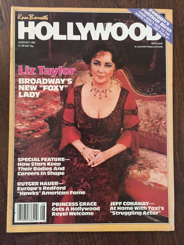 RONA BARRETTS HOLLYWOOD magazine side cover August 1981