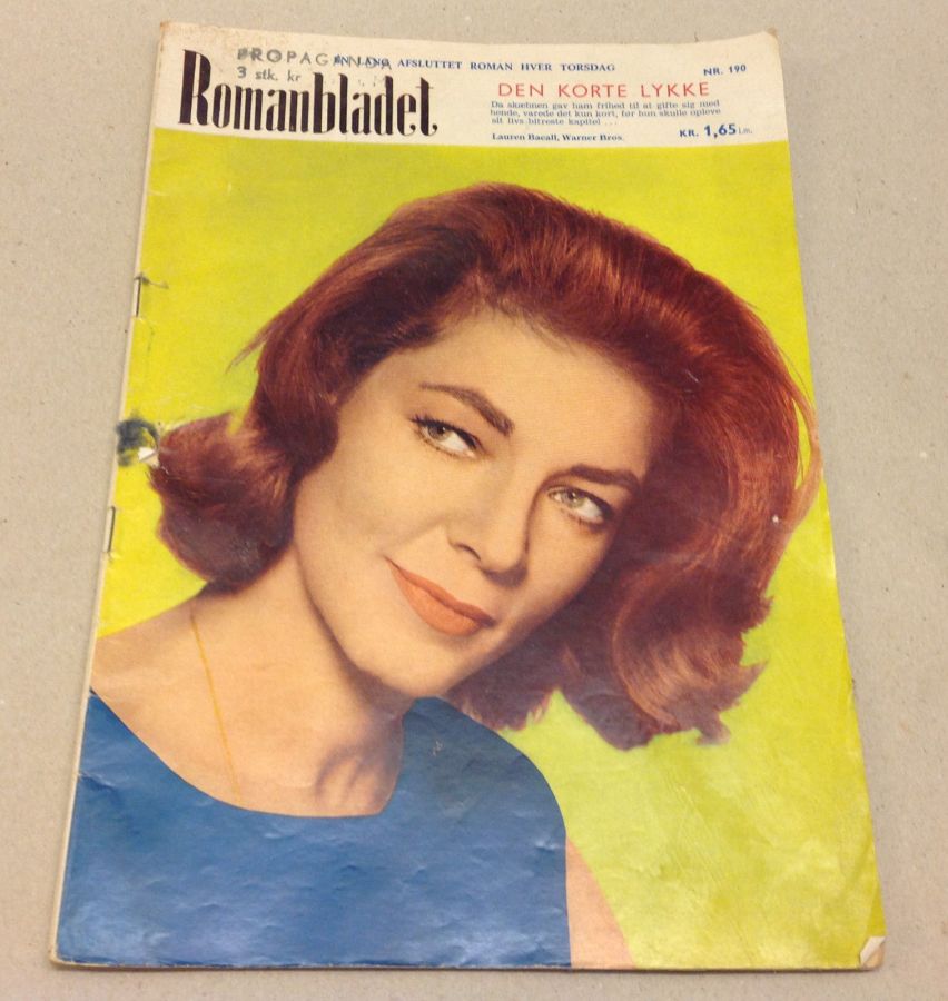 ROMANBLADET magazine side cover Issue 190  1967