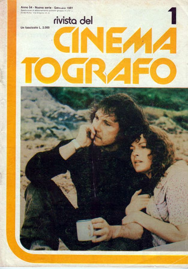 RIVISTA DEL CINEMATOGRAFO magazine side cover  January 1981