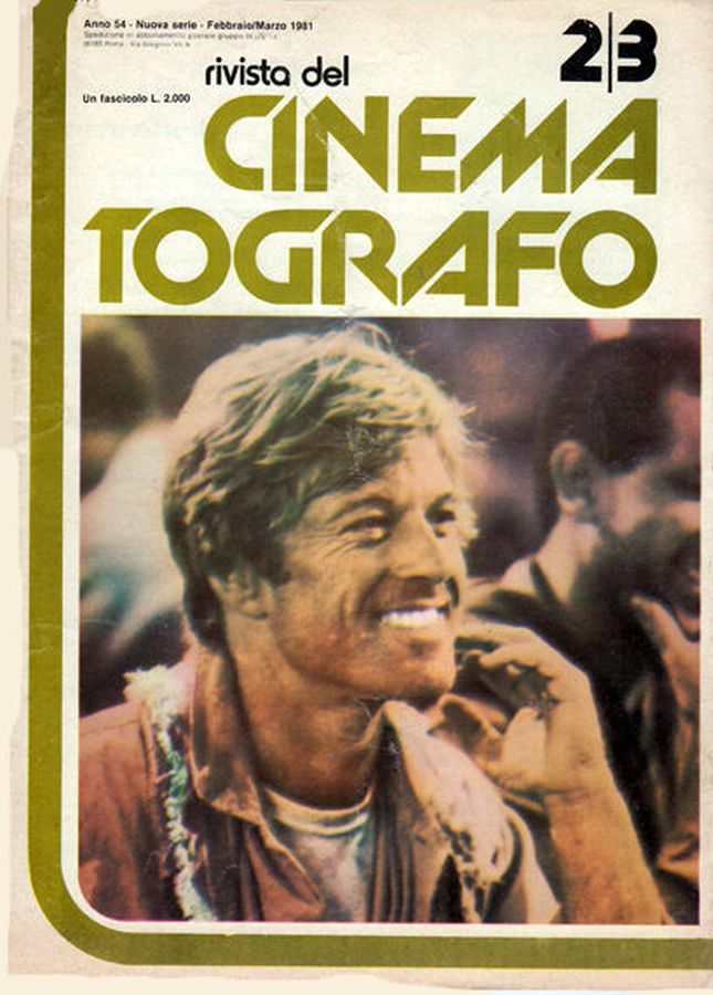 RIVISTA DEL CINEMATOGRAFO magazine side cover  February 1981
