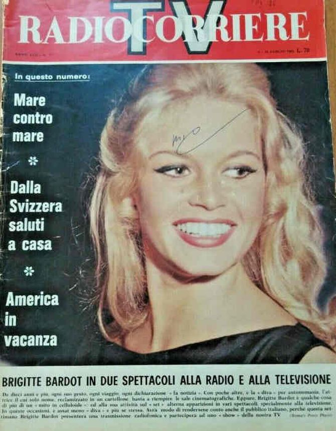 RADIOCORRIERE TV magazine side cover Issue 27 4 July 1965