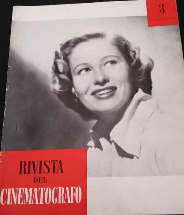 RIVISTA DEL CINEMATOGRAFO magazine side cover  March 1955