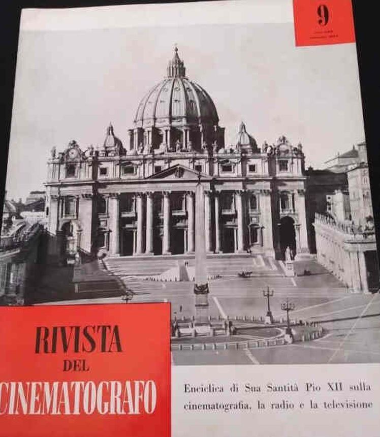 RIVISTA DEL CINEMATOGRAFO magazine side cover  September 1957