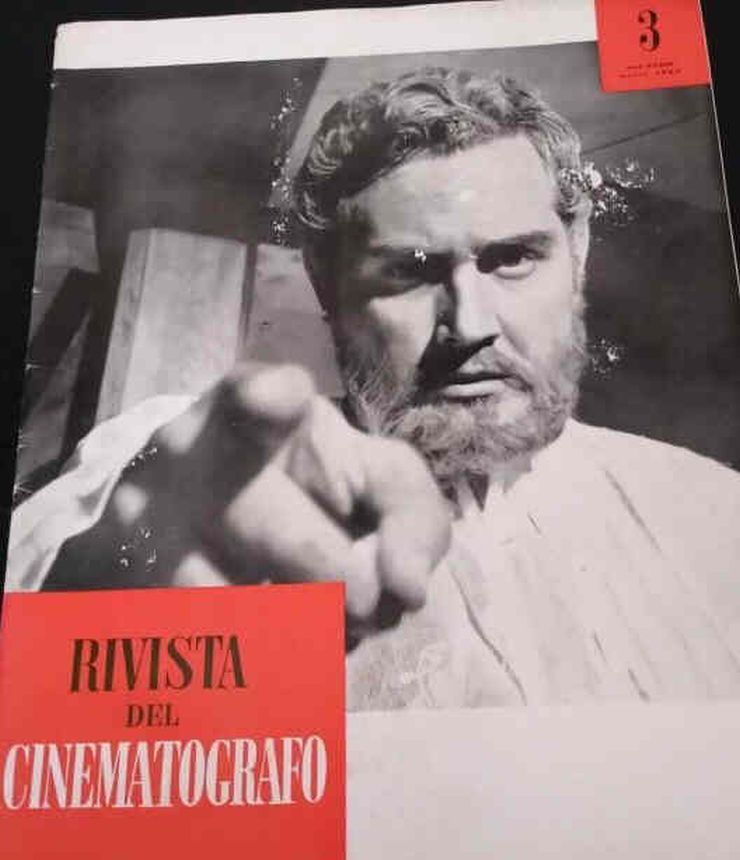 RIVISTA DEL CINEMATOGRAFO magazine side cover  March 1960