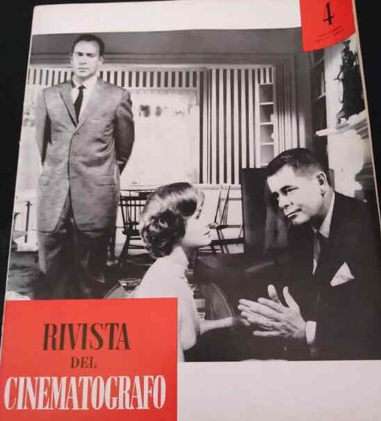 RIVISTA DEL CINEMATOGRAFO magazine side cover  April 1960