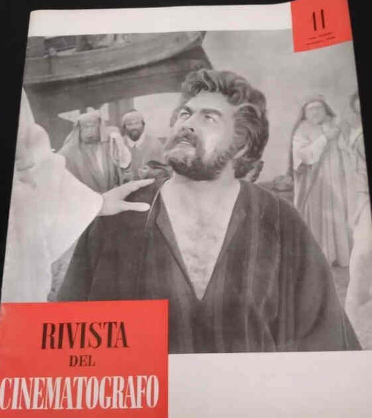 RIVISTA DEL CINEMATOGRAFO magazine side cover  November 1960