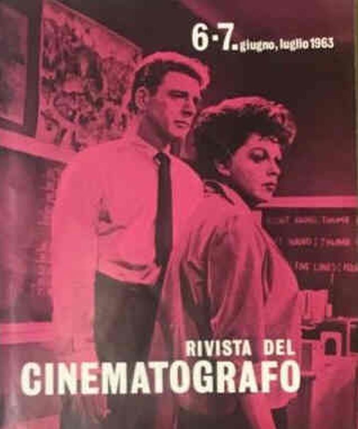 RIVISTA DEL CINEMATOGRAFO magazine side cover  June/July 1963