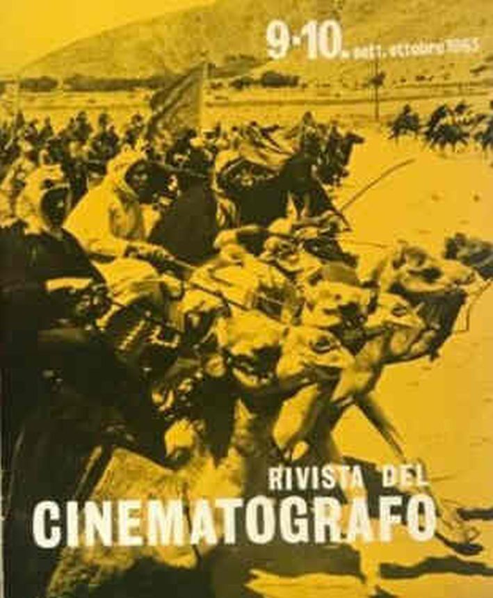 RIVISTA DEL CINEMATOGRAFO magazine side cover  September/October 1963