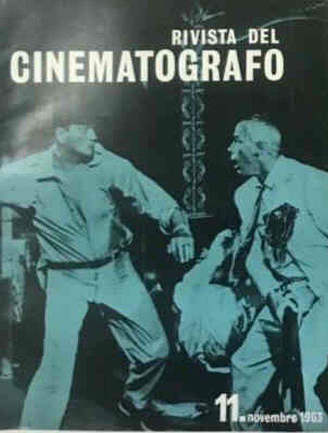 RIVISTA DEL CINEMATOGRAFO magazine side cover  November 1963