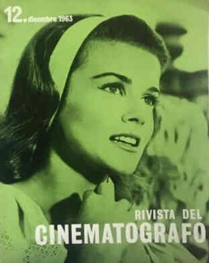 RIVISTA DEL CINEMATOGRAFO magazine side cover  December 1963