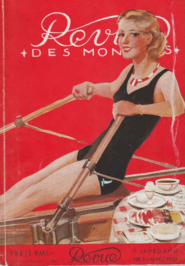REVUE DES MONATS magazine side cover Issue 5  March 1933